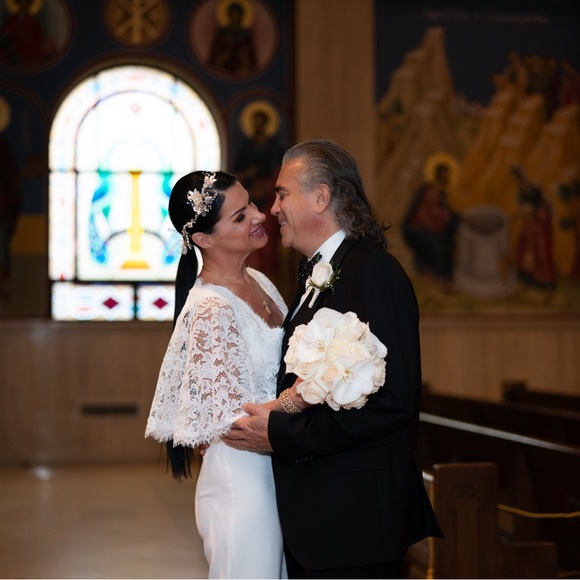 HERSILIA FLORAL HEADPIECE - Picture 4 of 7